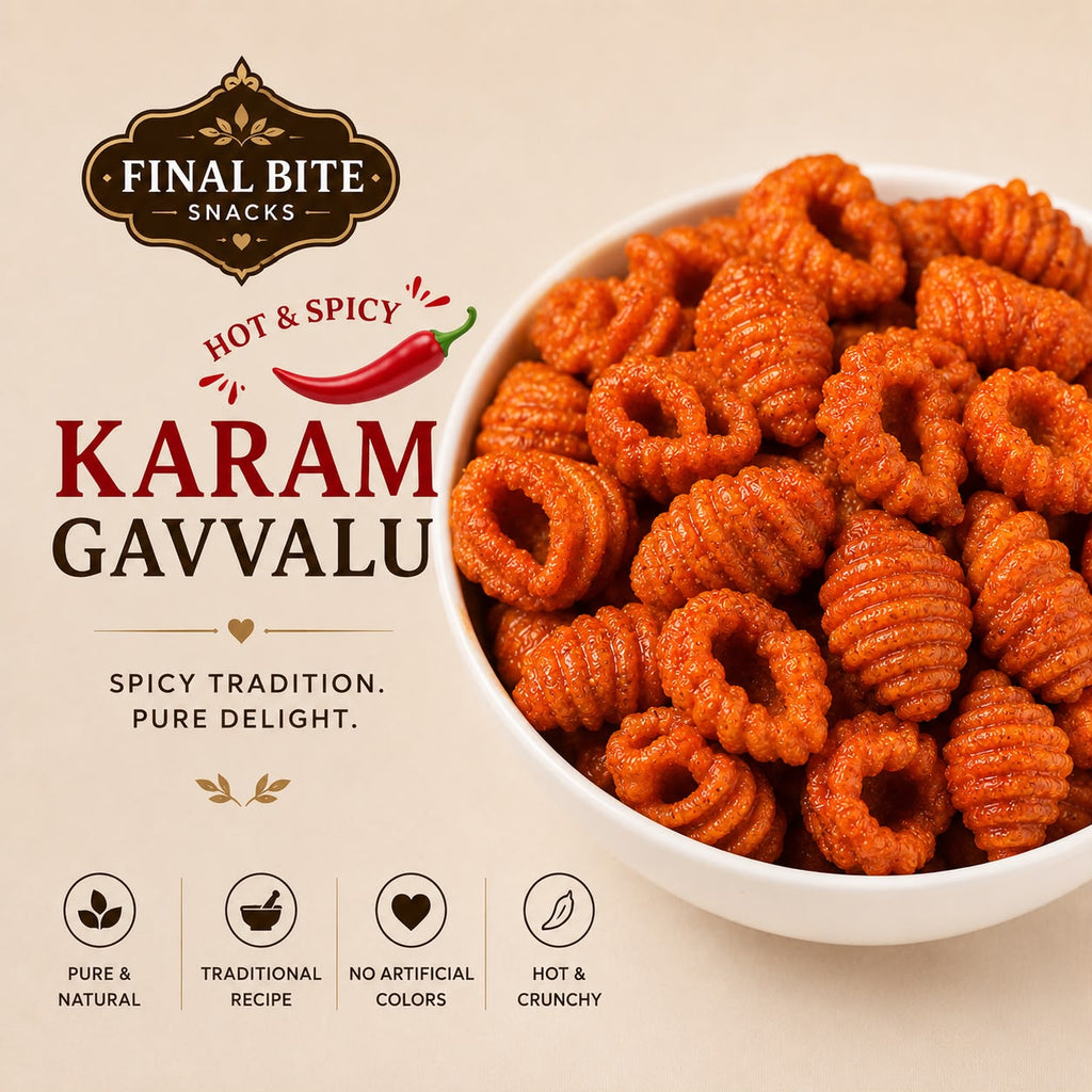 Spicy Karam Gavvalu